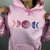 Load image into Gallery viewer, Rainbow Moon Phases Sweatshirt